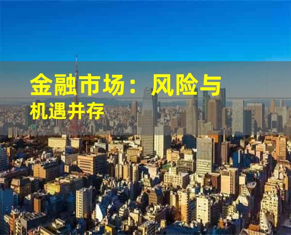 金融市场：风险与机遇并存