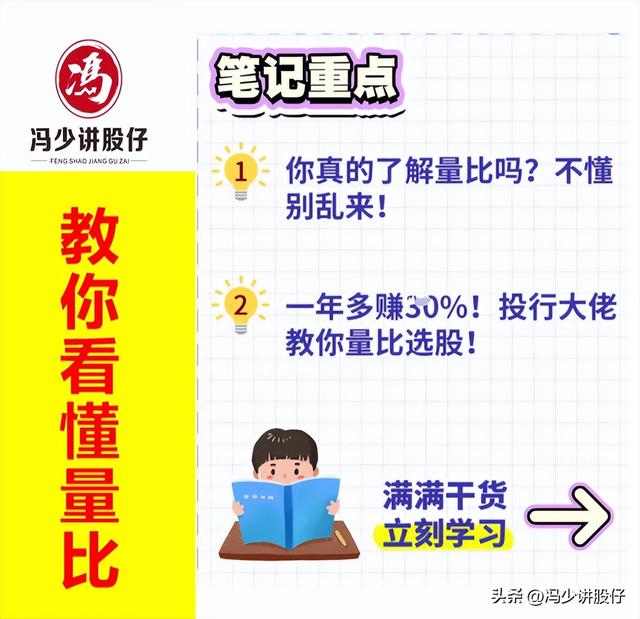 冯少讲股：一文看懂量比（技术干货）